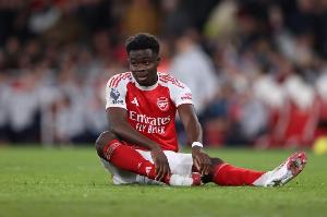 太阳报：萨卡因伤缺席明天对阵切尔西，球队希望他对阵热刺时复出