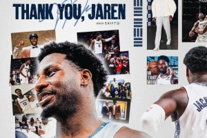 灰熊官方致谢小贾伦：感谢这美好的八年 你留下了永恒的印记