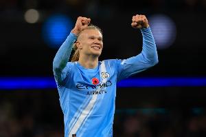 新千年来英超球员自然年联赛进球数：哈兰德2023年36球位居榜首